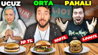 FIRAT SOBUTAY ile UCUZ ORTA PAHALI! MARKET YEMEKLERİNİ DENEDİK! (Bim vs A101 vs Migros)