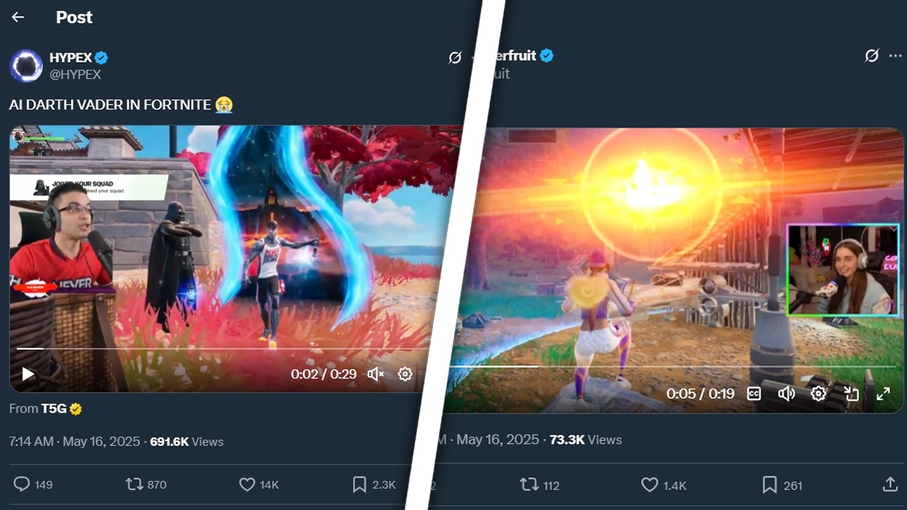 The FUNNIEST AI Darth Vader Clips in Fortnite