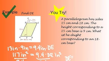 10-1 Area of Parallelograms and Triangles