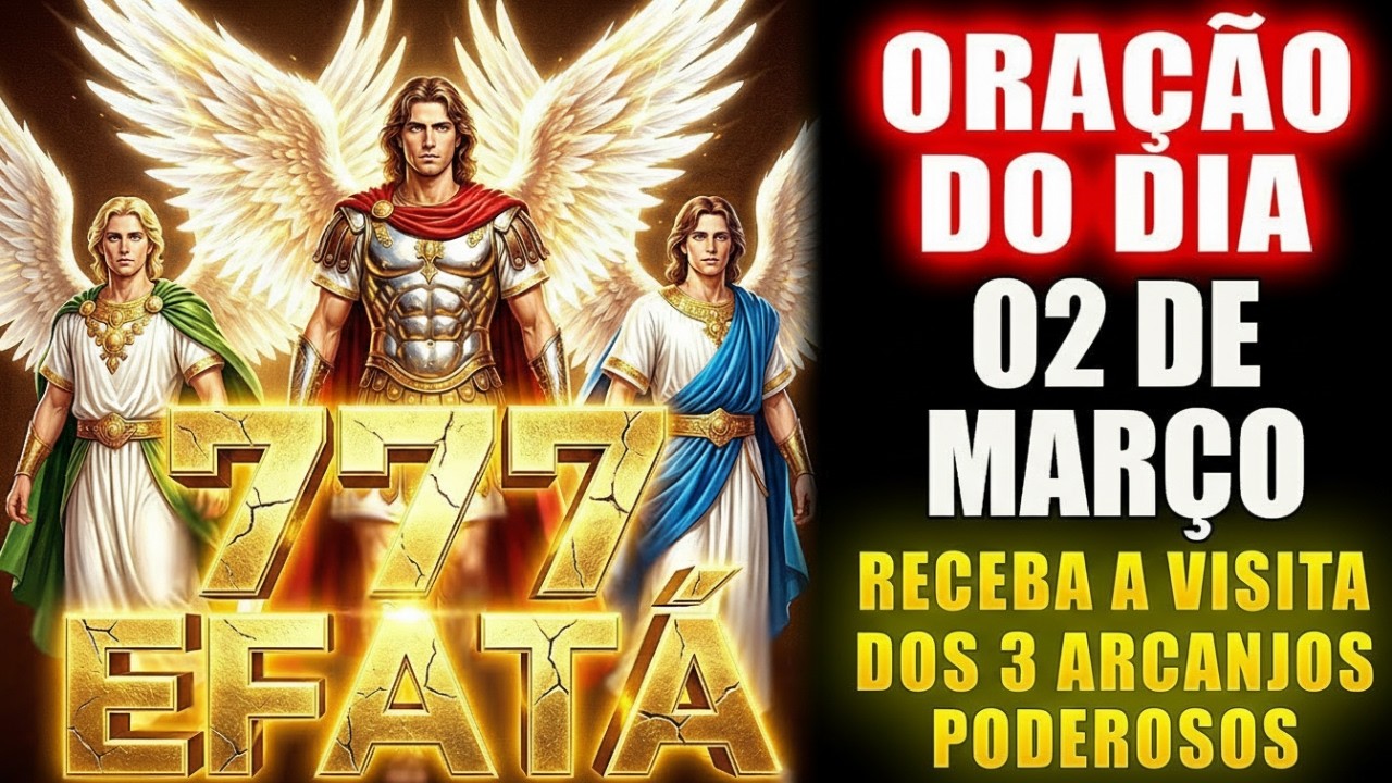 Oração de Hoje a São Miguel Arcanjo ✨ 777 EFATÁ | Receba a Visita dos 3 Arcanjos e Veja o Milagre