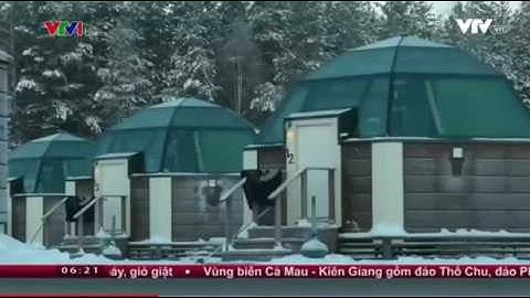 Ngắm cực quang tuyệt đẹp từ khách sạn kính ở Phần Lan  VTV VN   Cốc Cốc