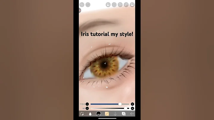QUICK IRIS TUTORIAL IBIS PAINT #ibispainttutorial #ibispaintx #ibispaintxart