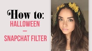 SNAPCHAT FILTERS: Best Halloween Look | Makeup & Hair Tutorial!
