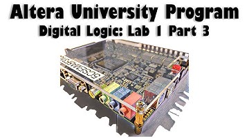 Altera University Program - Digital Logic - Lab 1 Part 3