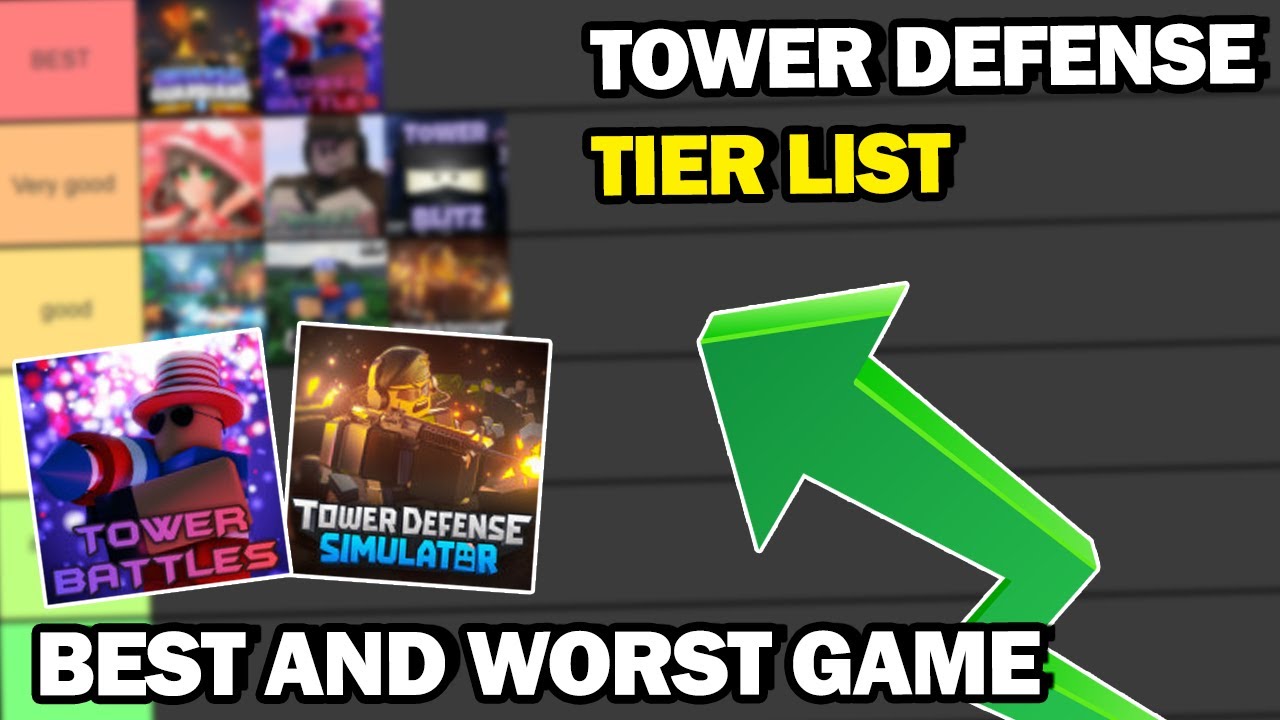 i ranked every roblox tower defense game ive played in a small tier list