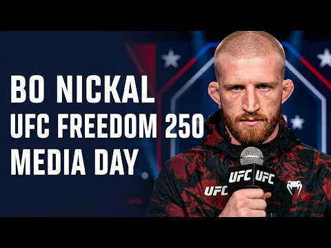 Bo Nickal Talks Kyle Daukaus Match-Up At UFC Freedom 250 Media Day 👊 #ufc