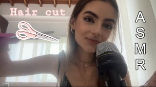 ASMR// quick hair cut role play (Spanish)