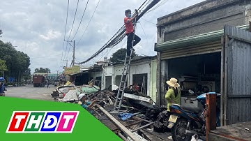 Tài xế container ngủ gật tông nát 6 ki-ốt | THDT