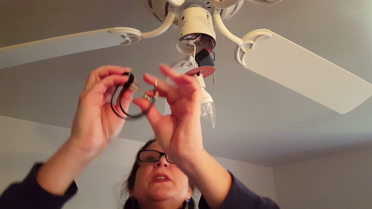 How to install a new pull chain on a ceiling fan light youtube how to install a new pull chain on a ceiling fan light aloadofball Choice Image