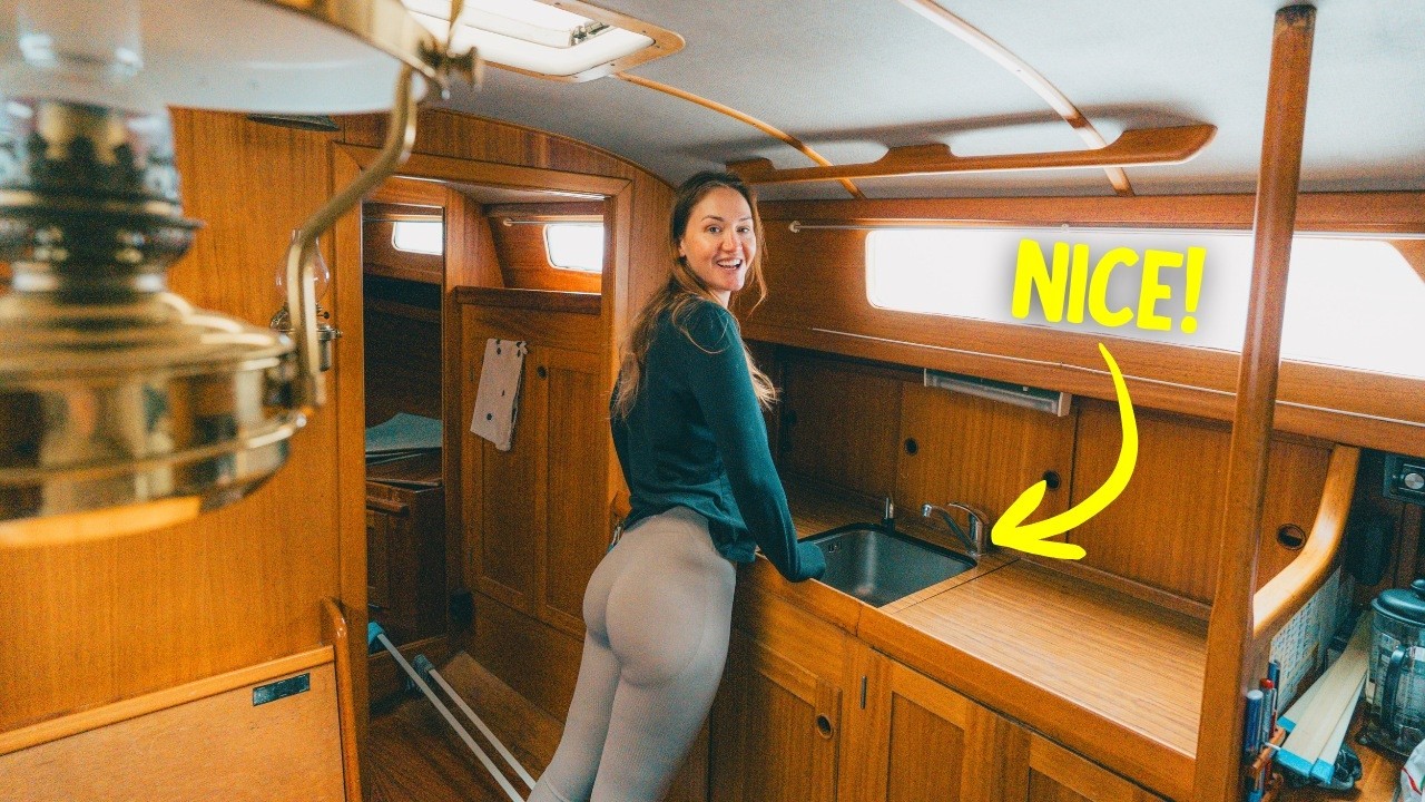 ⁣BOAT TOUR: Our $35,000 Bluewater Sailboat