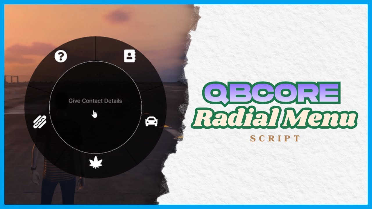 [QBCore] | QBCore Radial Menu CSS - Custom UI, Roleplay Actions ...