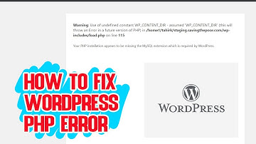 HOW TO FIX missing the MySQL extension or undefined constant