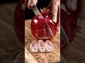 Crystal Pomegranate ASMR 🍎✨ Satisfying Cutting Sounds #asmr #relaxing #satisfying