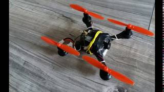FPV microquad practice session with crash compilation
