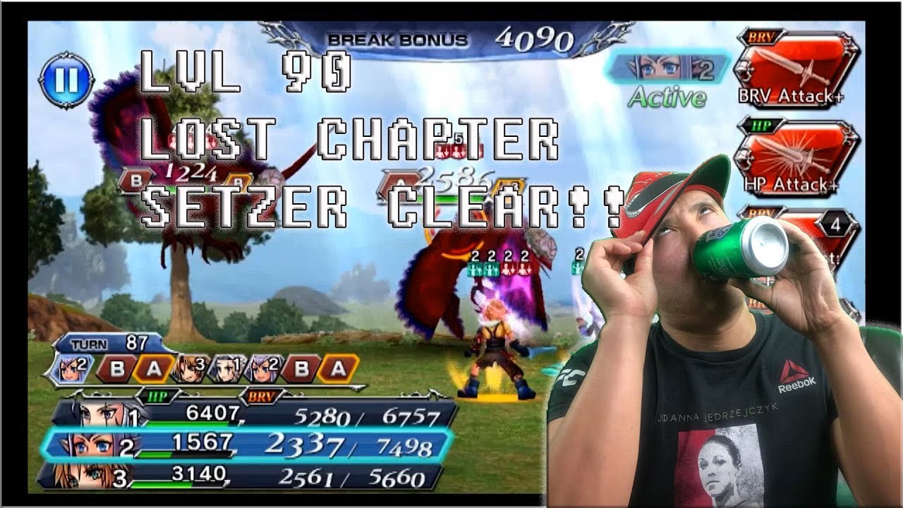 Dissidia Final Fantasy: Opera Omnia LOST CHAPTER SETZER LVL 90 STAGE ...
