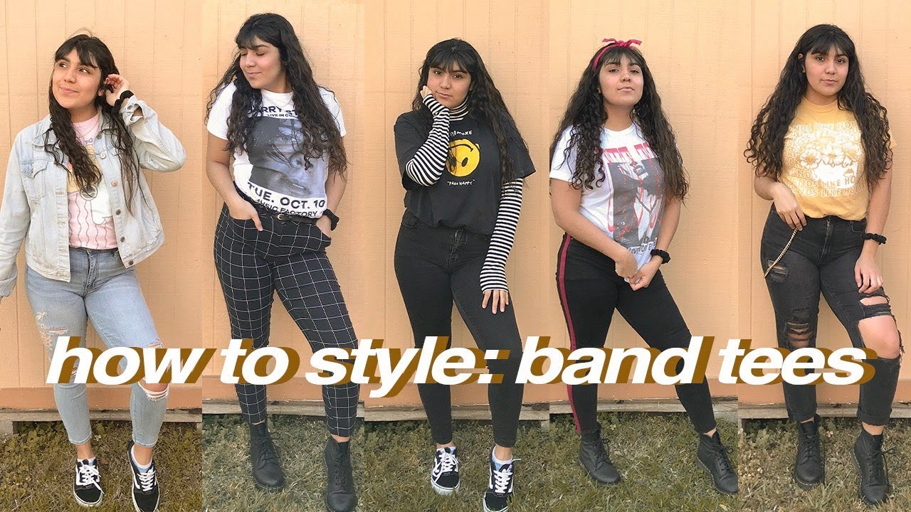 5 easy ways to style your band tees/ graphic tees
