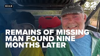 Texas man missing in Moab flood found 37 miles away, 9 months after search began