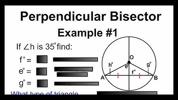 Circle Geometry 23 - Perpendicular Bisector Example #1
