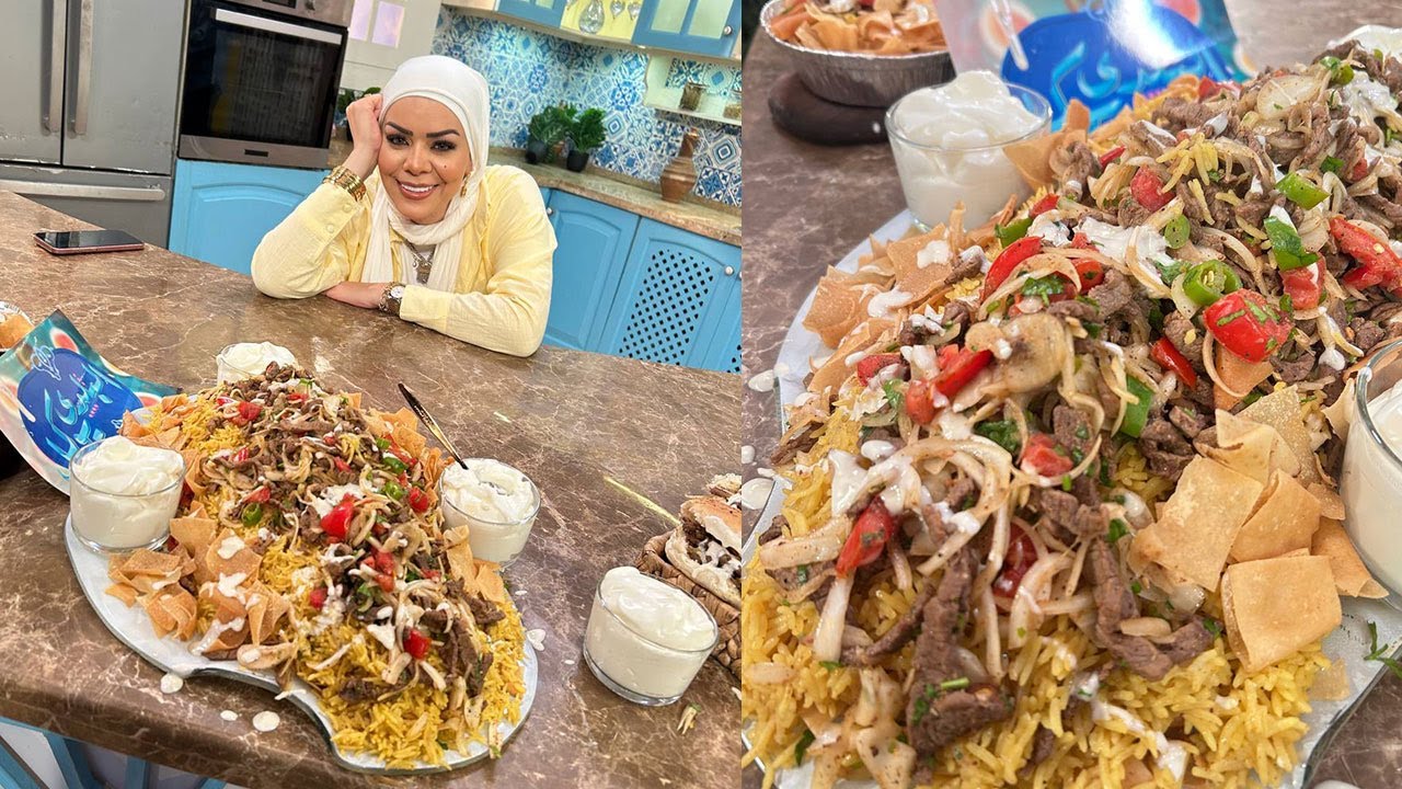 البلدي يوكل مع الشيف نونا | شاورما اللحمة - فتة الشاورما - الثومية