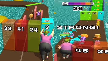Fat Pusher🧗🍔🍕🍇🍒 - Level 22-23 all Levels gameplay walkthrough (Android,ios) games