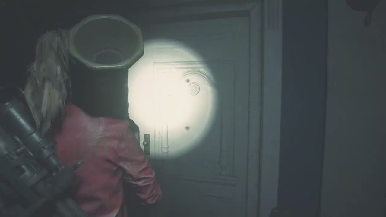 BIOHAZARD RE:2_非常階段から警備員室、トイレ、プレスルーム、東側オフィス