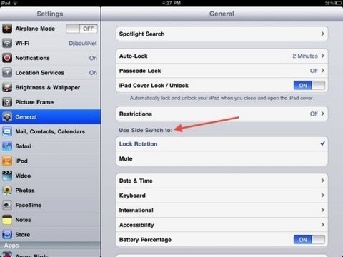 How to Unlock and Lock Screen Rotation on Apple iPhone 4 with iOS ...