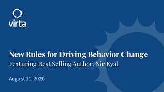 Webinar: New Rules for Behavior Change (August 11, 2020)