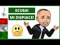 Come chiedere SCUSA in italiano | Come scusarsi in modo naturale in italiano