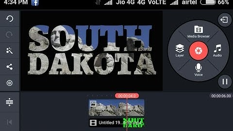 Reverse text knock-out title tutorial for the Kinemaster