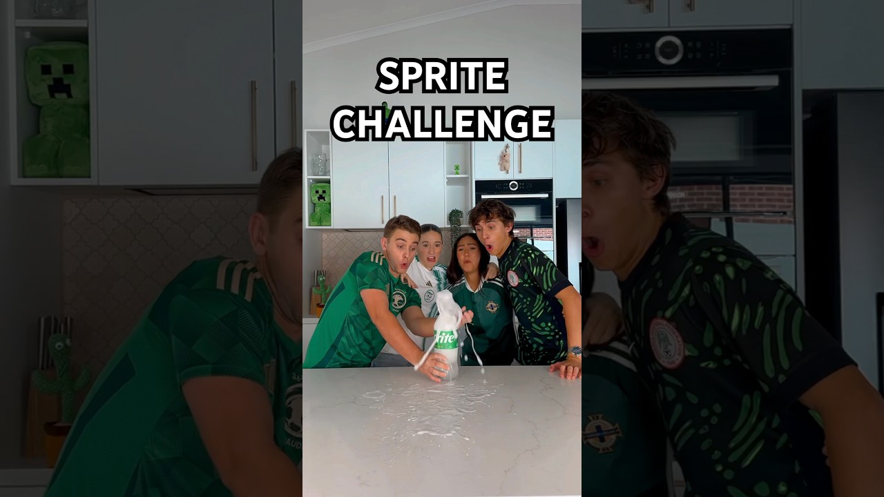 WHO CAN DRINK THE MOST SPRITE WITHOUT BURPING! 🤭😩 