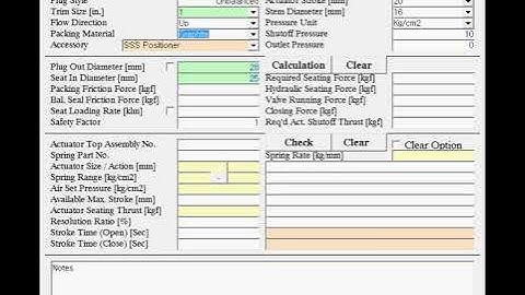 Actuator SiZing v2.0.A