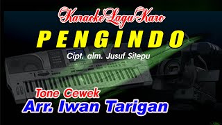 Karaoke Lagu Karo Pengindo Tone Cewek