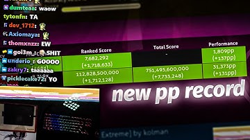 NEW OSU PP RECORD 1800PP
