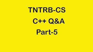 TNTRB|TRB-CS-C++-QA-Part-5-Most Requested video-#ONLINE TRB