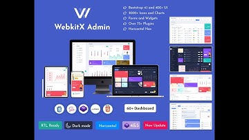 Our Best WebkitX Bootstrap UI Kit With RTL Light Dashboard Design