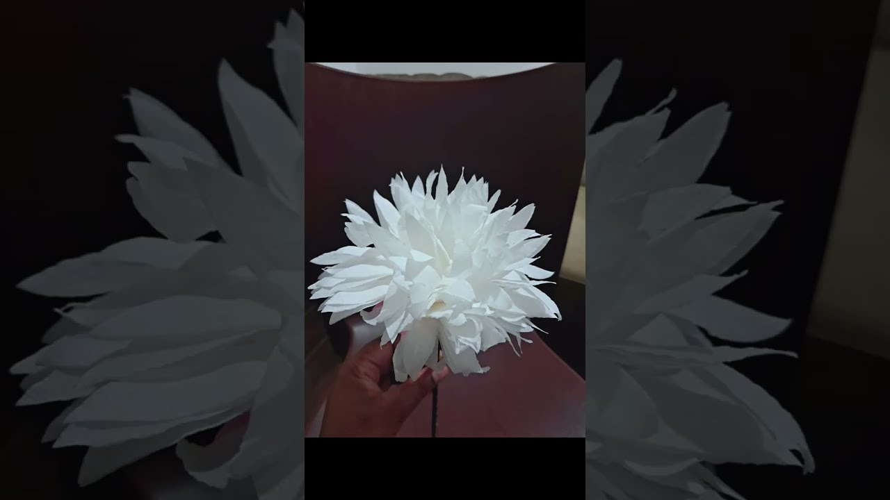 tissueflowers making// tissueflowercraft// flowersmaking //creative//easymaking