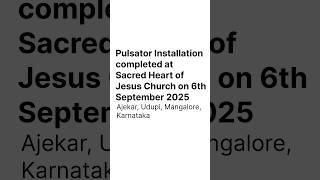 Pulsator Installation completed at  Sacred Heart of Jesus Church, Ajekar, Udupi
