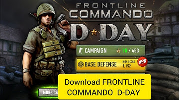 How To Download FRONTLINE COMMANDO : D-DAY for ANDROID | D-Day Crash Fix #android