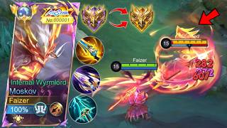 MOSKOV SOLO RANK MATCH NEW BROKEN DAMAGE BUILD!! (EXPLAINED RECOMMENDED) - MLBB