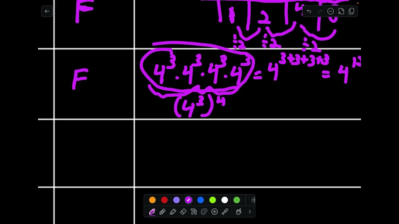 A1 6 5 Exponent Rules