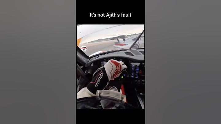 It's Not AK's Fault 😏 Ajith Kumar Racing Recent accident Ajith driving inside visual status video
