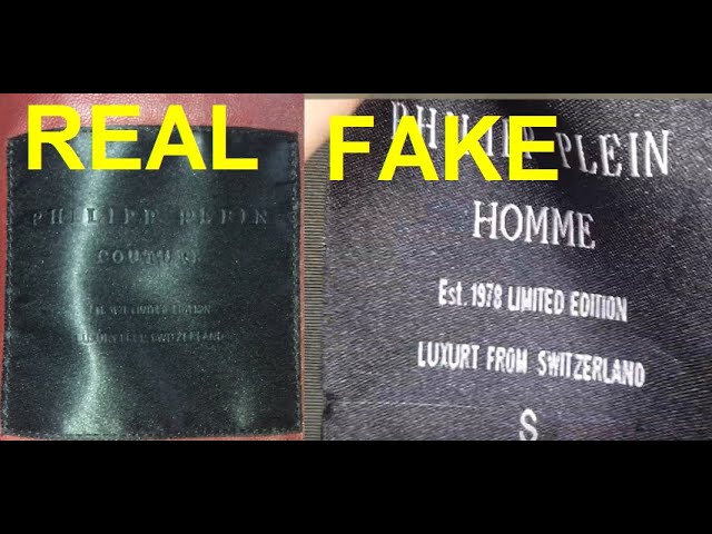 Real vs Fake Philipp Plein jacket. How 