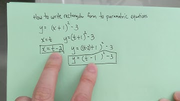 Rectangular to Parametric Equations