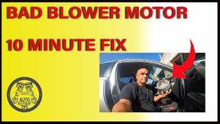 How to replace a BLOWER MOTOR on a TOYOTA RAV4