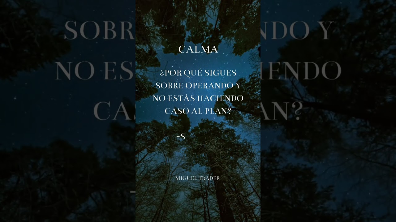 Calma con tus operaciones 