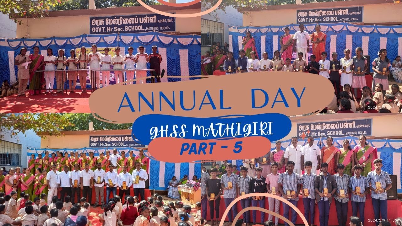 Mathigiri GHSS Mathigiri Hosur - Annual Day - Part 5 - YouTube