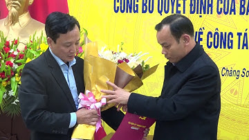 Hội nghị công bố Quyết định của Ban Thường vụ Huyện ủy về công tác cán bộ