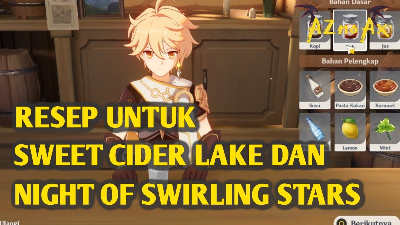RESEP SWEET CIDER LAKE DAN NIGHT OF SWIRLING STARS | GENSHIN IMPACT