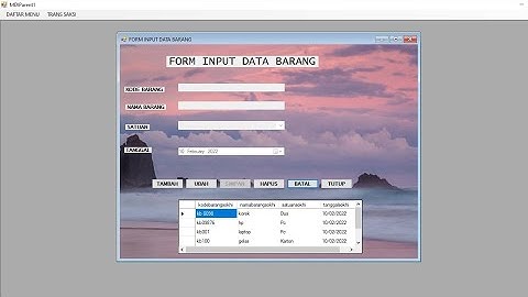 Tutorial VB.Net.#2: cara membuat CRUD ( cread, read, update and delete) Visual Basic .NET