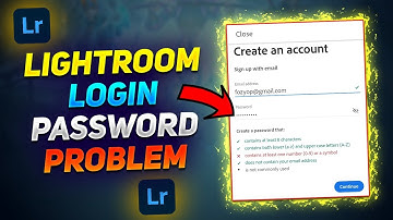 Lightroom Login Kaise Kre • Lightroom Password Problem In Hindi